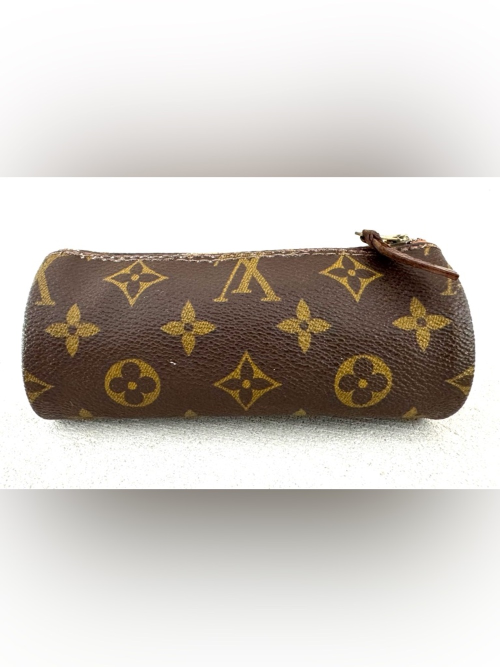 LOUIS VUITTON Monogram Papillon Pouch Leather Lined Vintage - Picture 2 of 7